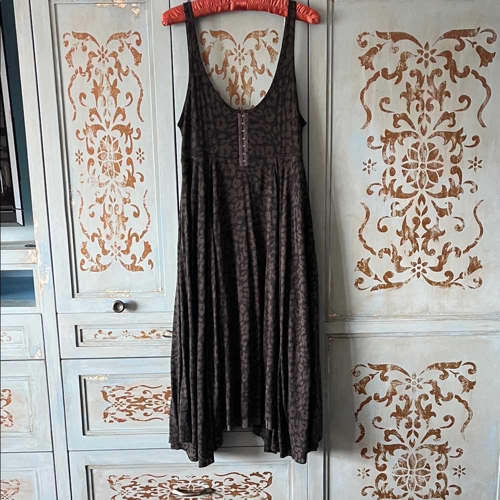 Free People grey Patterned Dress